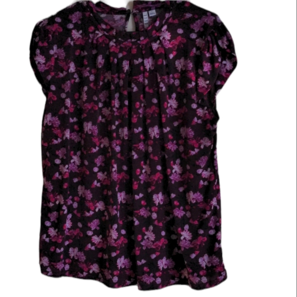 Floral dressy blouse